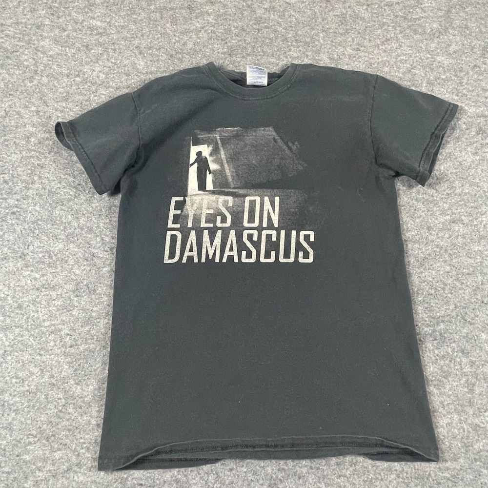 Gildan T Shirt Adult Small Black Eyes On Damascus Rock Music Short Sleeve Mens